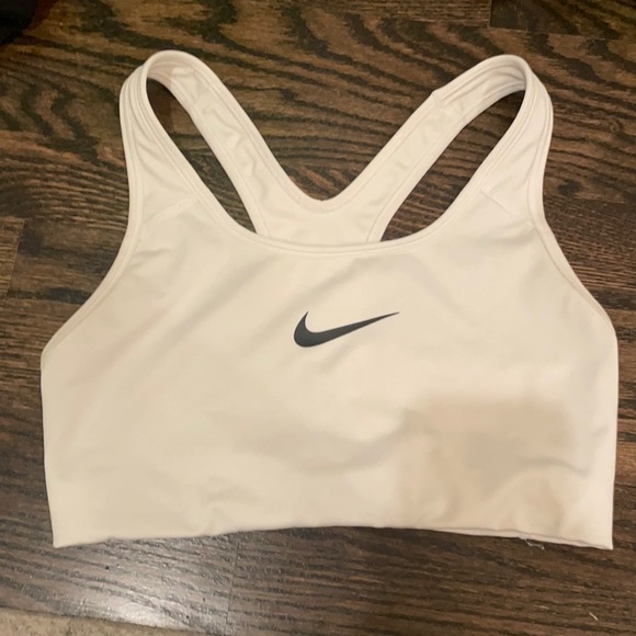 WHITE SPORTS BRA - Picture 1 of 3